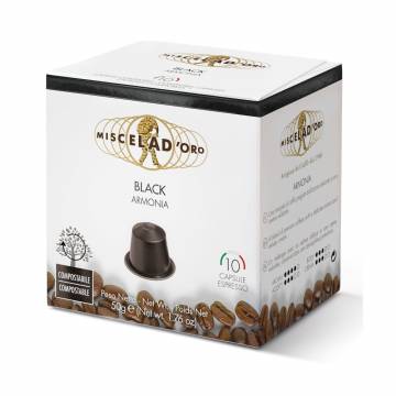 Image of item: BLACK Nespresso Compatible Pods [10/box] - Best Before 1/21/24